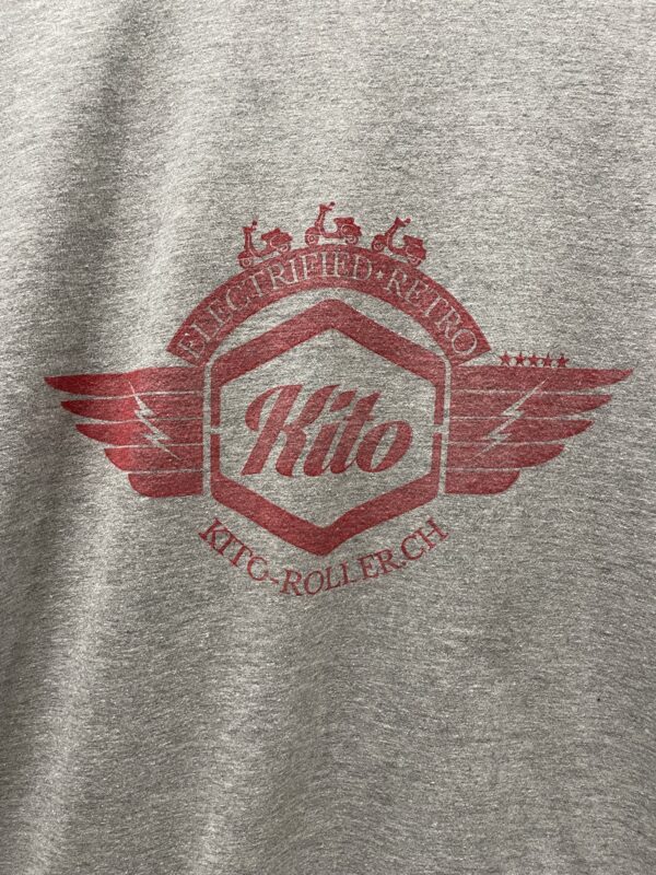 KITO Shirt handprinted - grau – Bild 3