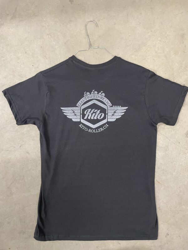 KITO Shirt handprinted - schwarz